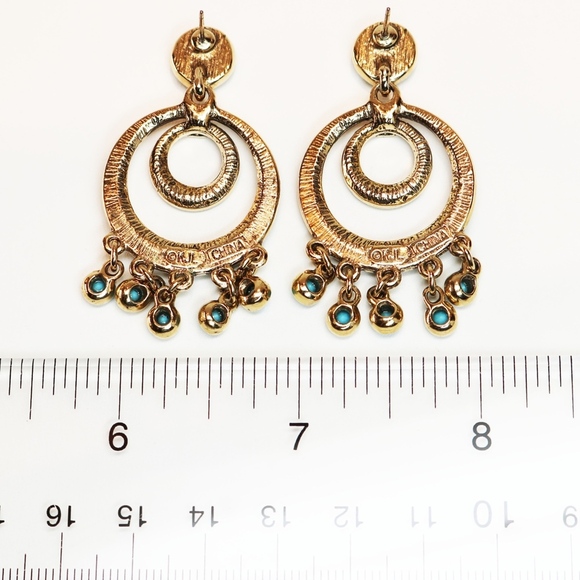 Vintage KENNETH JAY LANE Chandelier Earrings - Picture 7 of 15